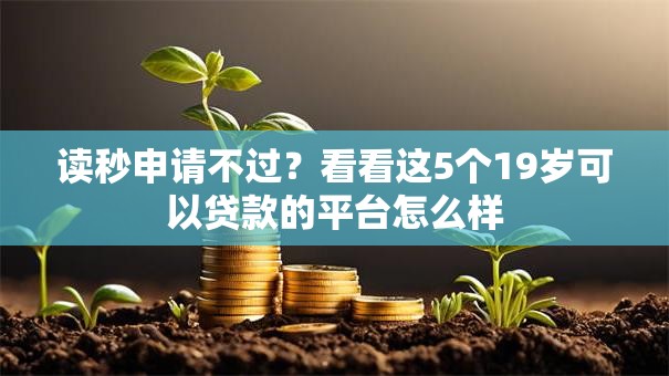 读秒申请不过?看看这5个19岁可以贷款的平台怎么样 读秒申请不过?看看这5个19岁可以贷款的平台怎么样