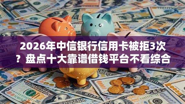 2026年中信银行信用卡被拒3次？盘点十大靠谱借钱平台不看综合评估的软件