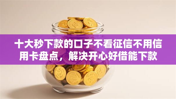 十大秒下款的口子不看征信不用信用卡盘点，解决开心好借能下款吗的问题