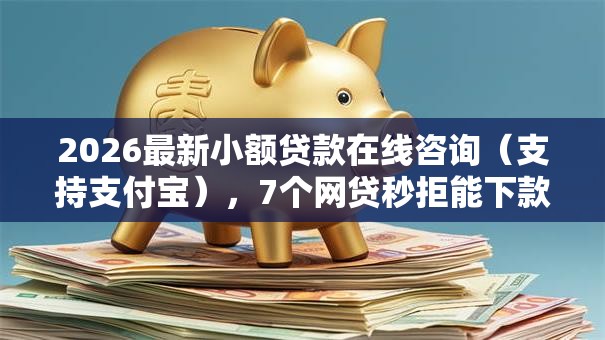 2026最新小额贷款在线咨询（支持支付宝），7个网贷秒拒能下款的口子无私分享
