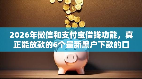 2026年微信和支付宝借钱功能,真正能放款的6个最新黑户下款的口子推荐 2026年微信和支付宝借钱功能,真正能放款的6个最新黑户下款的口子推荐