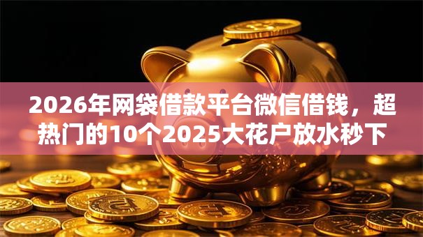 2026年网袋借款平台微信借钱,超热门的10个2025大花户放水秒下款的口子推荐 2026年网袋借款平台微信借钱,超热门的10个2025大花户放水秒下款的口子推荐