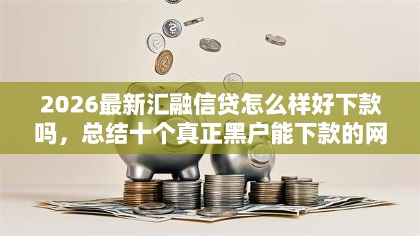 2026最新汇融信贷怎么样好下款吗，总结十个真正黑户能下款的网贷平台！
