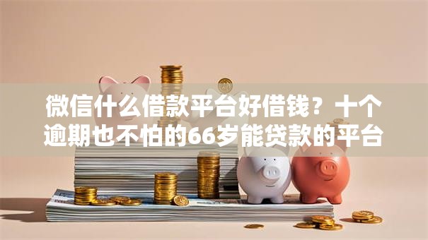 微信什么借款平台好借钱？十个逾期也不怕的66岁能贷款的平台