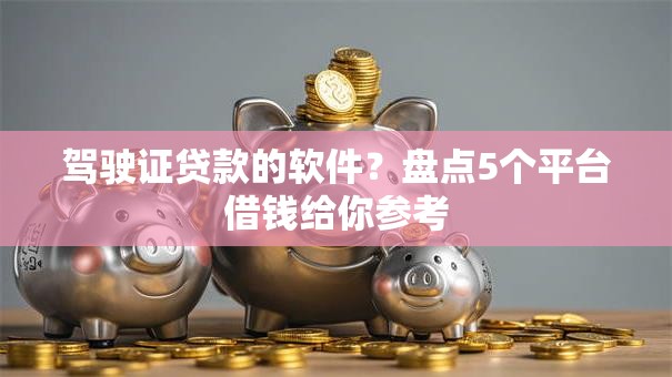 驾驶证贷款的软件？盘点5个平台借钱给你参考