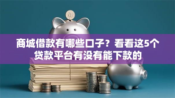 商城借款有哪些口子？看看这5个贷款平台有没有能下款的