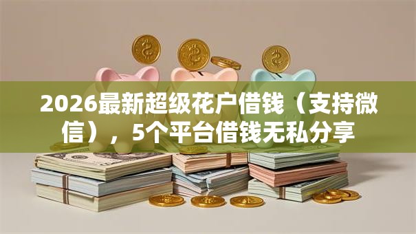2026最新超级花户借钱（支持微信），5个平台借钱无私分享