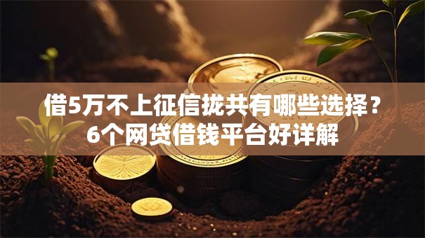 借5万不上征信拢共有哪些选择？6个网贷借钱平台好详解