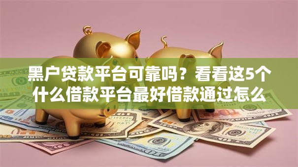 黑户贷款平台可靠吗？看看这5个什么借款平台最好借款通过怎么样