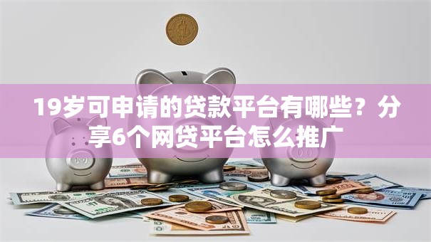19岁可申请的贷款平台有哪些？分享6个网贷平台怎么推广