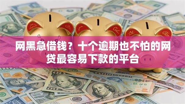 网黑急借钱？十个逾期也不怕的网贷最容易下款的平台