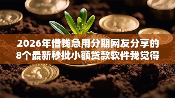 2026年借钱急用分期网友分享的8个最新秒批小额贷款软件我觉得不错！