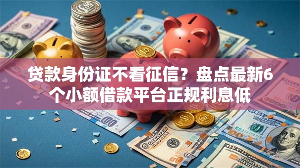 贷款身份证不看征信？盘点最新6个小额借款平台正规利息低