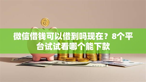 微信借钱可以借到吗现在？8个平台试试看哪个能下款