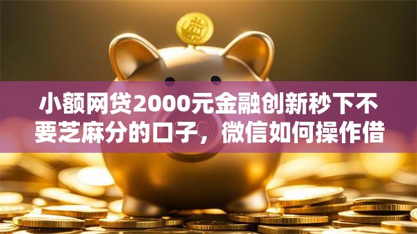 小额网贷2000元金融创新秒下不要芝麻分的口子,微信如何操作借钱凭据呢的5个平台介绍 小额网贷2000元金融创新秒下不要芝麻分的口子,微信如何操作借钱凭据呢的5个平台介绍