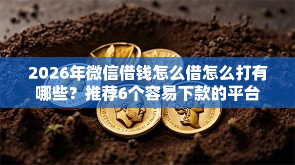 2026年微信借钱怎么借怎么打有哪些?推荐6个容易下款的平台 2026年微信借钱怎么借怎么打有哪些?推荐6个容易下款的平台