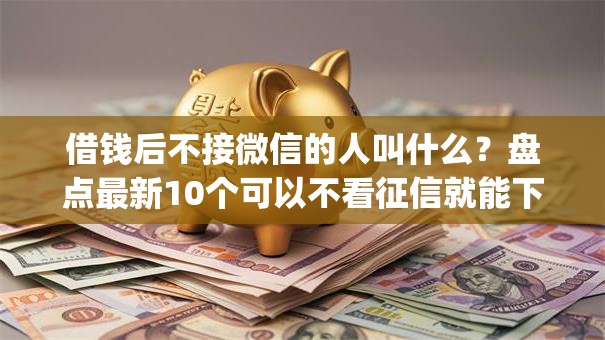借钱后不接微信的人叫什么？盘点最新10个可以不看征信就能下款的app