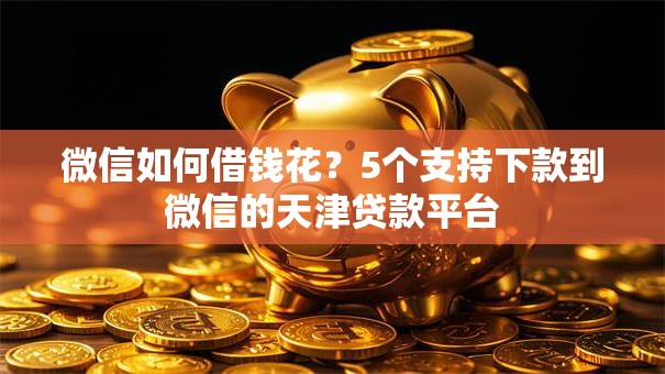 微信如何借钱花？5个支持下款到微信的天津贷款平台