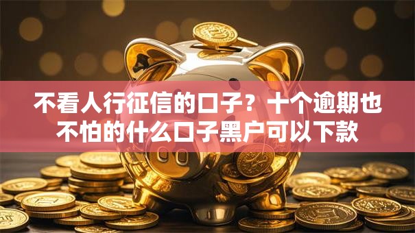 不看人行征信的口子？十个逾期也不怕的什么口子黑户可以下款