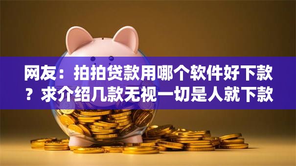 网友:拍拍贷款用哪个软件好下款?求介绍几款无视一切是人就下款的app 网友:拍拍贷款用哪个软件好下款?求介绍几款无视一切是人就下款的app