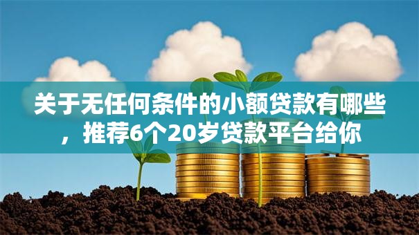 关于无任何条件的小额贷款有哪些，推荐6个20岁贷款平台给你