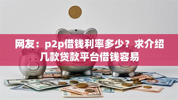 网友:p2p借钱利率多少?求介绍几款贷款平台借钱容易 网友:p2p借钱利率多少?求介绍几款贷款平台借钱容易