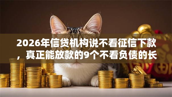 2026年信贷机构说不看征信下款，真正能放款的9个不看负债的长期网贷平台推荐