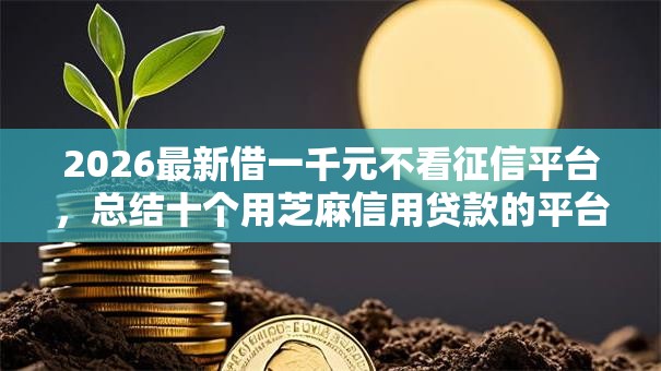 2026最新借一千元不看征信平台,总结十个用芝麻信用贷款的平台! 2026最新借一千元不看征信平台,总结十个用芝麻信用贷款的平台!