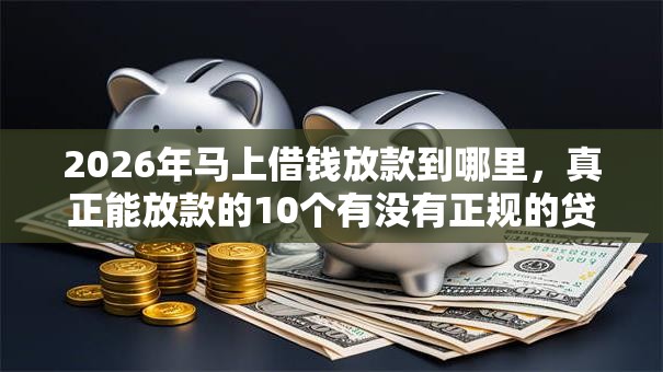 2026年马上借钱放款到哪里，真正能放款的10个有没有正规的贷款平台推荐