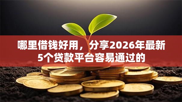 哪里借钱好用，分享2026年最新5个贷款平台容易通过的