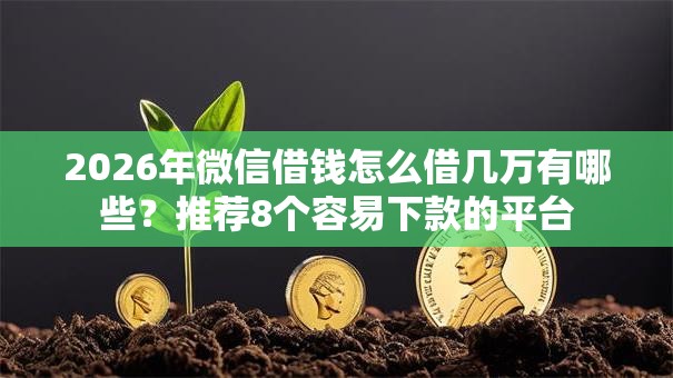 2026年微信借钱怎么借几万有哪些？推荐8个容易下款的平台