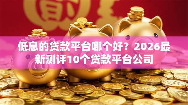 低息的贷款平台哪个好？2026最新测评10个贷款平台公司