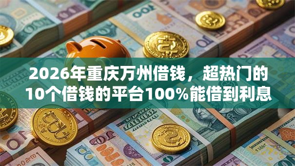 2026年重庆万州借钱，超热门的10个借钱的平台100%能借到利息低推荐