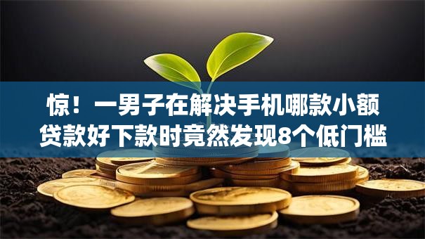 惊！一男子在解决手机哪款小额贷款好下款时竟然发现8个低门槛不查征信的app，事后分享了出来