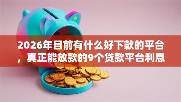 2026年目前有什么好下款的平台，真正能放款的9个贷款平台利息低推荐