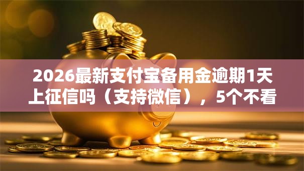 2026最新支付宝备用金逾期1天上征信吗（支持微信），5个不看综合评分额度高下款快平台无私分享