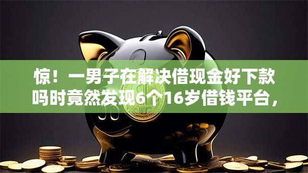 惊！一男子在解决借现金好下款吗时竟然发现6个16岁借钱平台，事后分享了出来