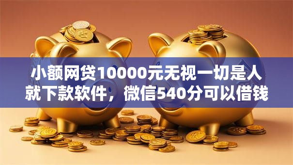 小额网贷10000元无视一切是人就下款软件，微信540分可以借钱吗的8个平台介绍