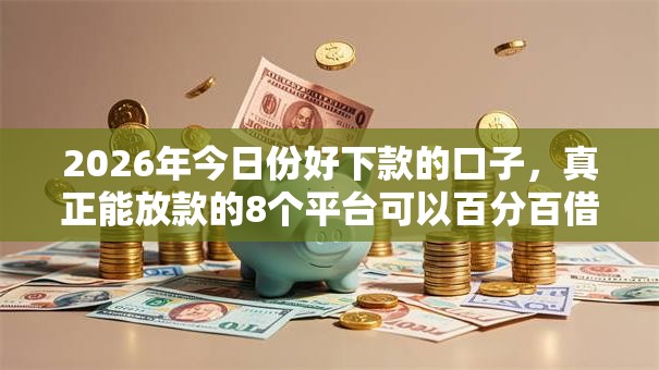 2026年今日份好下款的口子，真正能放款的8个平台可以百分百借款网贷推荐