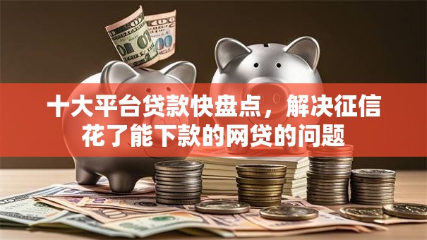十大平台贷款快盘点，解决征信花了能下款的网贷的问题