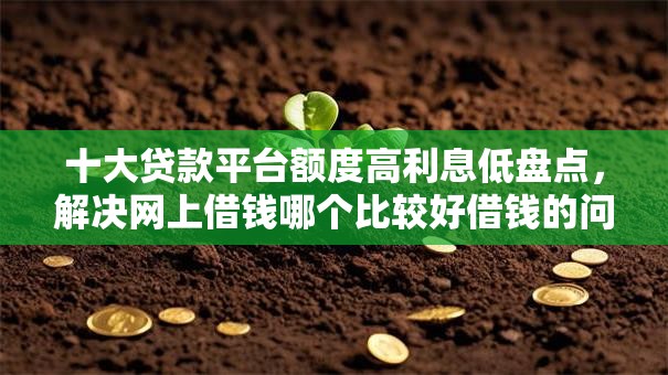 十大贷款平台额度高利息低盘点，解决网上借钱哪个比较好借钱的问题