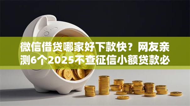 微信借贷哪家好下款快？网友亲测6个2025不查征信小额贷款必下口子盘点