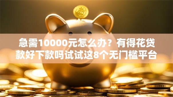 急需10000元怎么办？有得花贷款好下款吗试试这8个无门槛平台