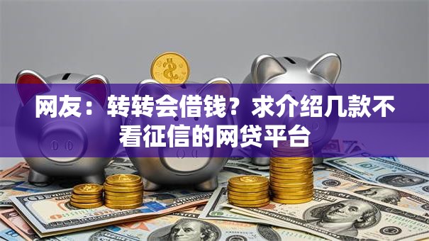 网友:转转会借钱?求介绍几款不看征信的网贷平台 网友:转转会借钱?求介绍几款不看征信的网贷平台