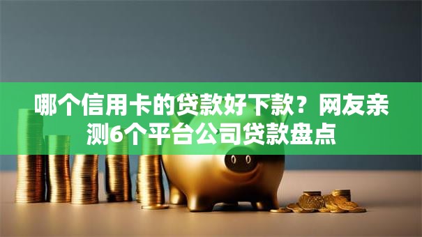 哪个信用卡的贷款好下款?网友亲测6个平台公司贷款盘点 哪个信用卡的贷款好下款?网友亲测6个平台公司贷款盘点
