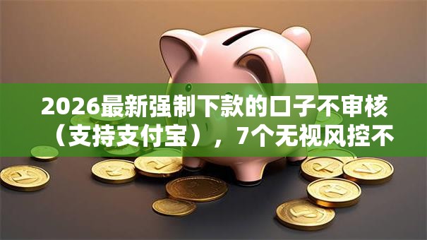 2026最新强制下款的口子不审核（支持支付宝），7个无视风控不看征信的网贷无私分享
