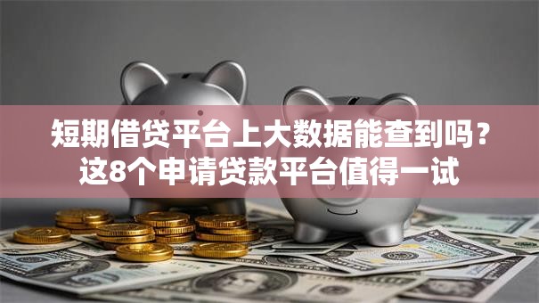 短期借贷平台上大数据能查到吗？这8个申请贷款平台值得一试