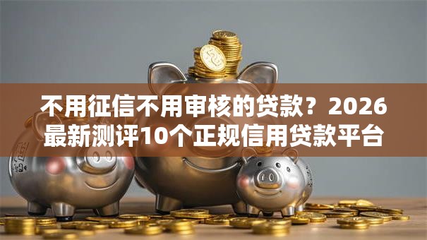 不用征信不用审核的贷款？2026最新测评10个正规信用贷款平台