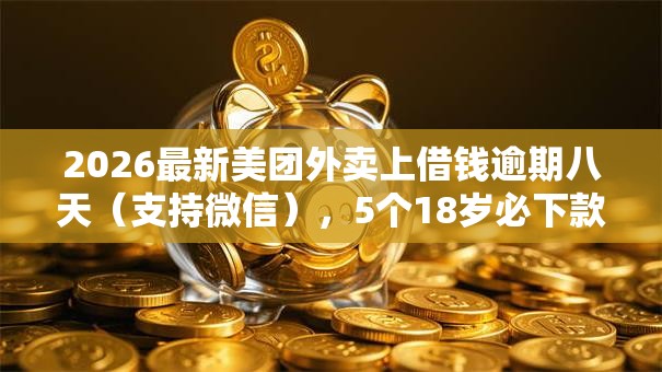 2026最新美团外卖上借钱逾期八天（支持微信），5个18岁必下款的网贷平台无私分享