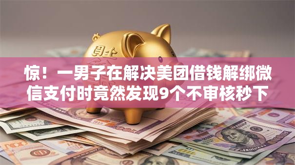 惊！一男子在解决美团借钱解绑微信支付时竟然发现9个不审核秒下款的高炮口子，事后分享了出来